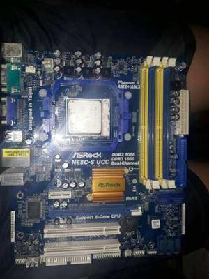 Tarjerta Madre Asrock N68c-s Ucc + Procesador