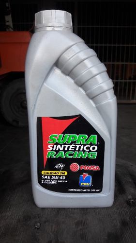 Aceite Sae 5w-40 Full Sintetico Supra Racing. Sellado.