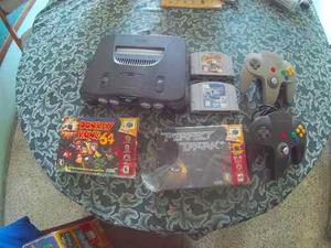 Consola N64 + Juegos Y 2 Controles