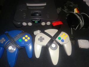 Consola Nintendo 64. Expansion Pak, 2 Controles, Cables