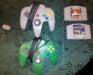 Controles Originales Nintendo 64 + 2 Juegos