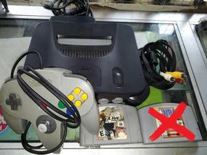 Nintendo 64 1 Control + 1 Cinta Acepto Cambio