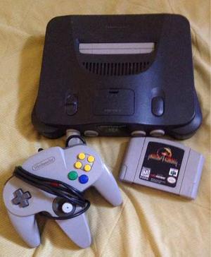 Nintendo 64 + 1 Control + Juego De Mortal Kombat 4