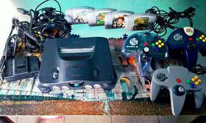 Nintendo 64 + 3 Controles + 2 Cintas.