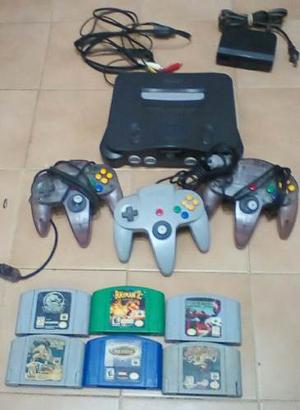 Nintendo 64 + 3 Controles + 6 Juegos