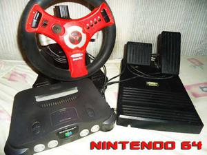 Nintendo 64 Consola + Pedales + Volante