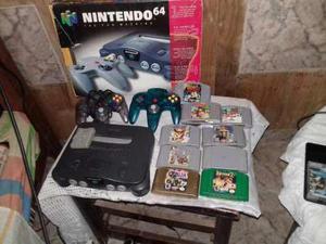 Nintendo 64 + Juegos + Controles + En Caja!! De Colección!!