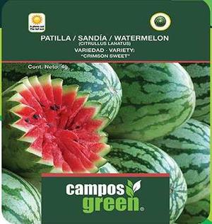 Semilla Certificada Patilla- Varieda -crimson Sweet- 100gr