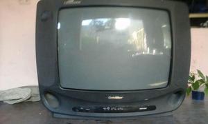 Televisor Gold Star 21 Usado Para Reparar Gama En Rojo
