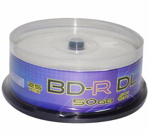Disco Blu-ray 50 Gb Gtm Printeable 25 Unidades