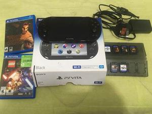 Psvita Con Juegos Memoria Y Accesorios