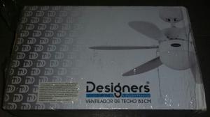 Ventilador De Techo Con Lampara Designers 81cm