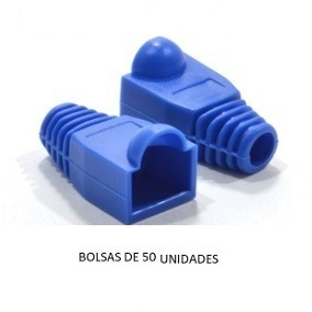 Botas Protectoras Conector Rj45 Cat5 Azul