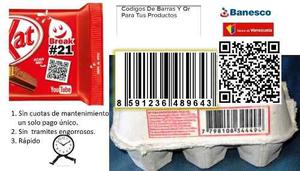 Codigos De Barras Y Qr Para Tus Productos