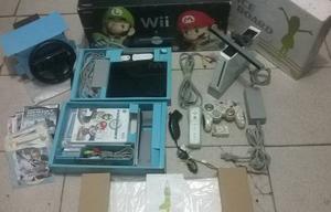 Combo Nintendo Wii Edición Mario Kart Con Sus Accesorios