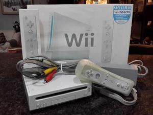 Consola Wii Con Sus Accesorios Y Juego Incluido