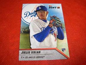 Cv Novato  Topps Bunt Julio Urias Rc Los Angeles Dodgers