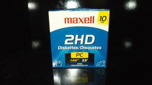 Diskettes 3.5 Maxell Mf 2hd 1.44 Mb