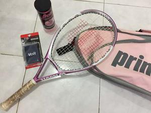 Kit Raqueta De Tenis Wilson N Hope Hybrid Rosada Con Bolso