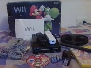 Nintendo Wii Original Negro Con Todo Lo Que Ve