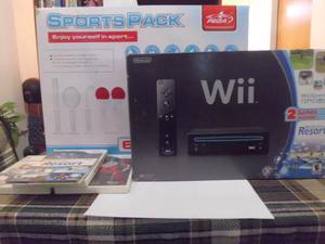 Nintendo Wii+sportpack+4 Juegos Originales+2 Controles.