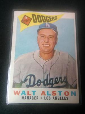 Walt Alston Topps Viejos Dodgers 