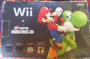 Wii Super Mario Bros Chipeado Cómo Nuevo Caja Y Accesorios