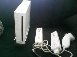 Wii Wiif Con Dos Controles Usado
