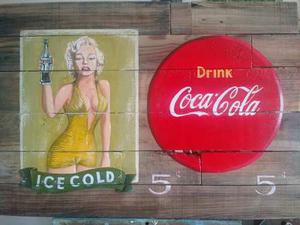 Cartel Vintage Marilyn Monroe-coca Cola