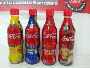 Coca Cola - Set D 4 Botellas De Coleccion Brasil 