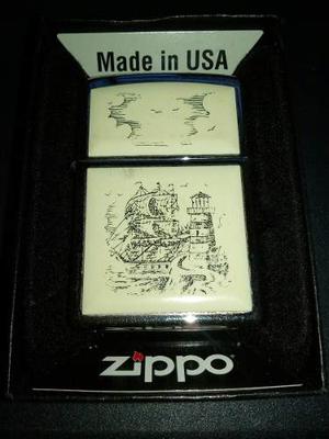 Encendedor Zippo Original Poco Uso Cinsu Estuche Y Repuesto