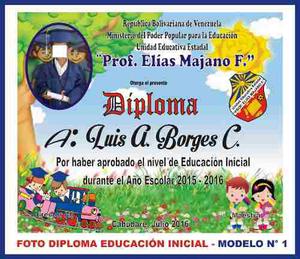 Foto Diplomas Educación Preescolar