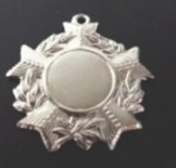 Medalla Cruz De Malta Plateada