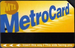 Tarjeta De Transporte De Estados Unidos Mta Metrocard