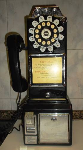 Vintage, Retro Clásico De Teléfono Público .