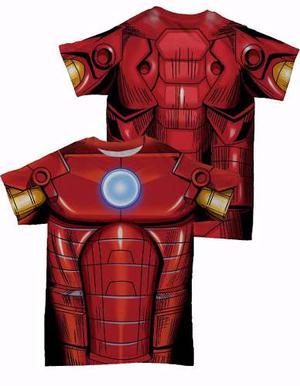 Franelas De Súper Héroes Iron Man, Para Niños