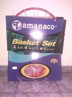 Set De Basket / Baloncesto Tamanaco. Aro + Malla + Pelota