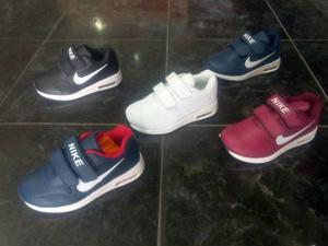 Zapatos Nike Air Max Doble Cierre Para Niños Niñas 25 Al