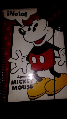 Agenda Mickey Mouse Disney Como Nueva
