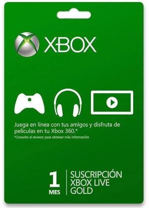 Membresía De Prueba Xbox Live Gold 1 Mes (xbox 360)