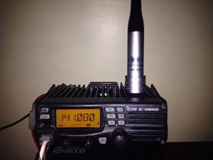 Radio Transmisor Icom Vhf V Con Antena Dual Band Vhf Uhf