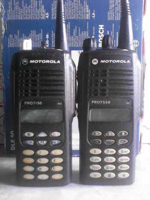 Radios Motorola Pro Y Pro Con Base Y Cargador.