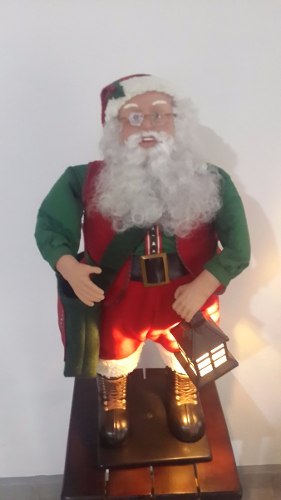Santa Claus Gigante Con Movimientos Poco Uso