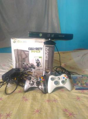 Xbox 360 Slim Edicion Especial Call Of Duty Mwf3 Con Kinect