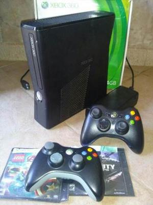 Xbox 360 Slim Lt3.0 Disco 160g 2 Controles
