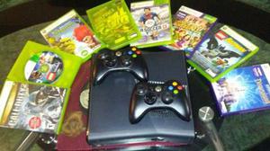 Xbox 360 Slim No Chipeado, 2 Controles, 8 Juegos, Kinect