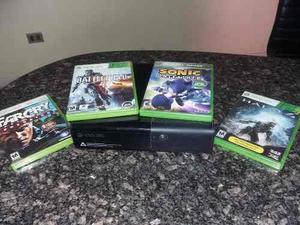 Xbox 360 Super Slim De 250gb + Accesorios Y Juegos