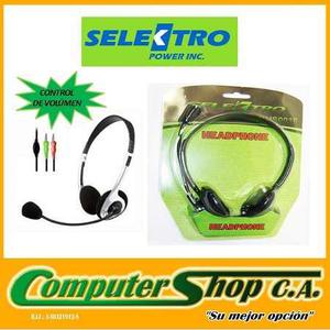 Audifonos Con Microfono / Selektro / Shks / Con Volumen