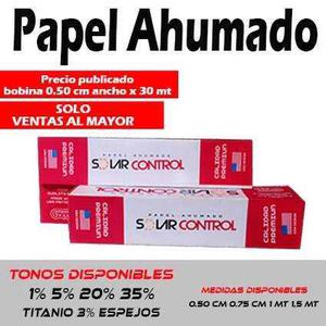 Papel Ahumado Solarcontrol Negro 1%