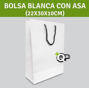 Bolsa Con Asa, Papel Blanco